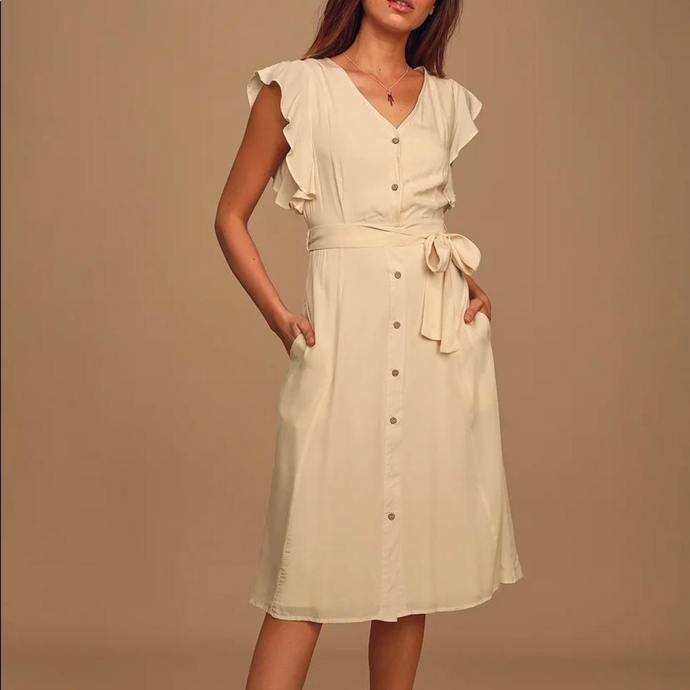 Lulu’s Capri Coast Button Down Dress